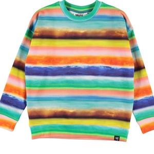 MOLO Max Sunset kids colorful sweatshirt size 10 unisex super cool slightly worn